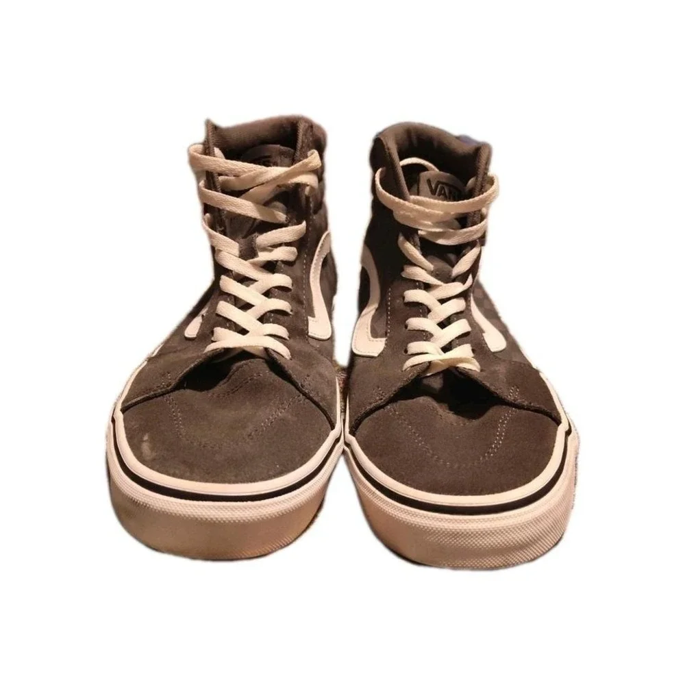 VANS Filmore Hi Men's Gray Checkerboard Suede Lace Up High Top Sneakers Size-10